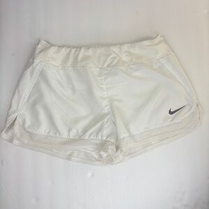 NIKE Women’s Crew Breathe Dri-Fit Shorts White Size Large
